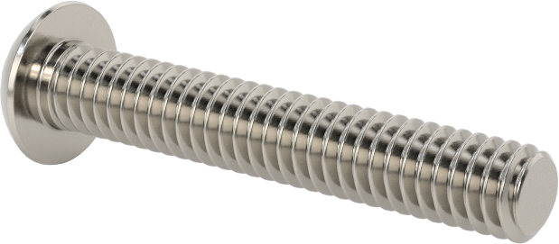 Paslanmaz Çelik Kurcalamaya Dayanıklı Düğme Başlı Torx Vidalar, 8-32 Diş Boyutu, 1" Uzunluk
