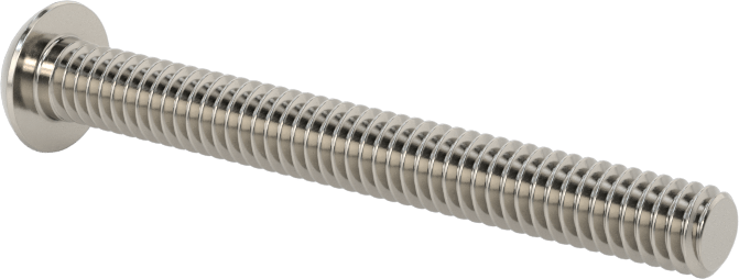 Paslanmaz Çelik Kurcalamaya Dayanıklı Düğme Başlı Torx Vidalar, 8-32 Diş, 1-1/2" Uzunluk