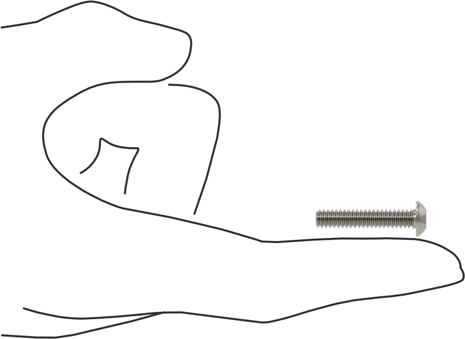 Paslanmaz Çelik Kurcalamaya Dayanıklı Düğme Başlı Torx Vidalar, 10-24 Diş Boyutu, 1" Uzunluk