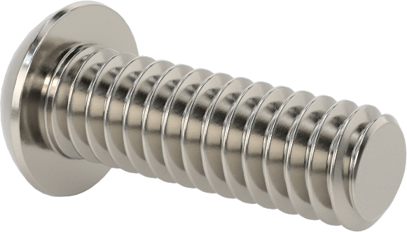 Paslanmaz Çelik Kurcalamaya Dayanıklı Düğme Başlı Torx Vidalar, 1/4"-20 Diş Boyutu, 3/4" Uzunluk