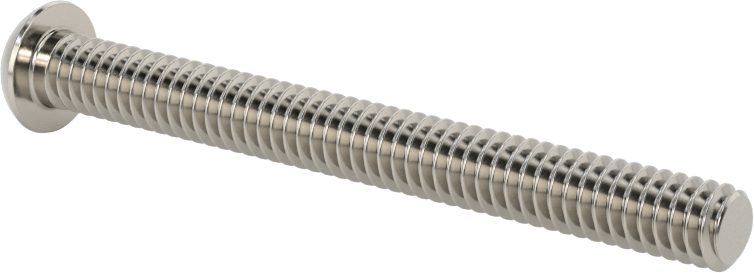 Paslanmaz Çelik Kurcalamaya Dayanıklı Düğme Başlı Torx Vidalar, 1/4"-20 Diş, 2-1/2" Uzunluk