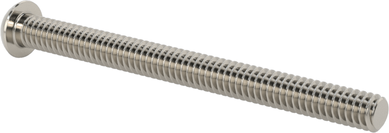 Paslanmaz Çelik Kurcalamaya Dayanıklı Düğme Başlı Torx Vidalar, 1/4"-20 Diş, 3" Uzunluk