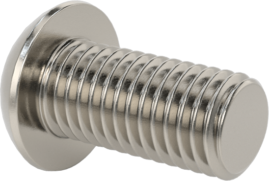 Paslanmaz Çelik Kurcalamaya Dayanıklı Düğme Başlı Torx Vidalar, 1/4"-28 Diş, 1/2" Uzunluk