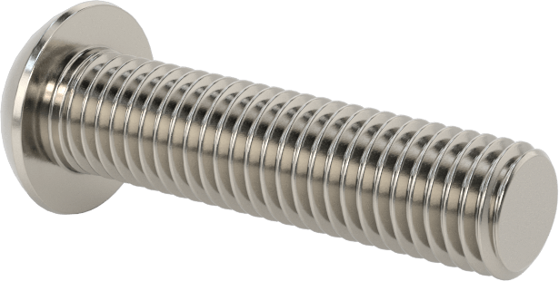 Paslanmaz Çelik Kurcalamaya Dayanıklı Düğme Başlı Torx Vidalar, 1/4"-28 Diş, 1" Uzunluk