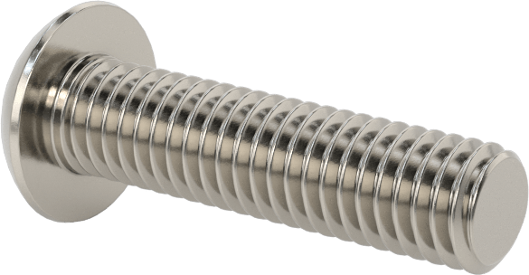 Paslanmaz Çelik Kurcalamaya Dayanıklı Düğme Başlı Torx Vidalar, 10-32 Diş Boyutu, 3/4" Uzunluk