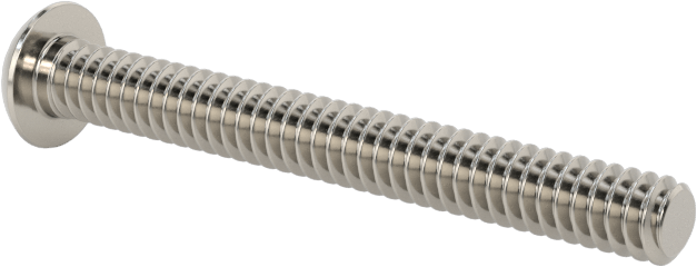 Paslanmaz Çelik Kurcalamaya Dayanıklı Düğme Başlı Torx Vidalar, 4-40 Diş Boyutu, 1" Uzunluk