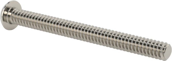 Paslanmaz Çelik Kurcalamaya Dayanıklı Düğme Başlı Torx Vidalar, 6-32 Diş Boyutu, 1-1/2" Uzunluk