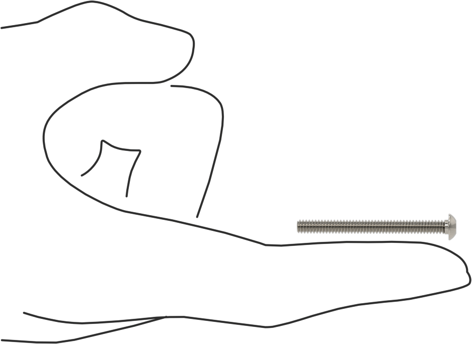 Paslanmaz Çelik Kurcalamaya Dayanıklı Düğme Başlı Torx Vidalar, 6-32 Diş Boyutu, 1-1/2" Uzunluk