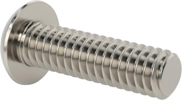 Paslanmaz Çelik Kurcalamaya Dayanıklı Düğme Başlı Torx Vidalar, 12-24 Diş Boyutu, 3/4" Uzunluk