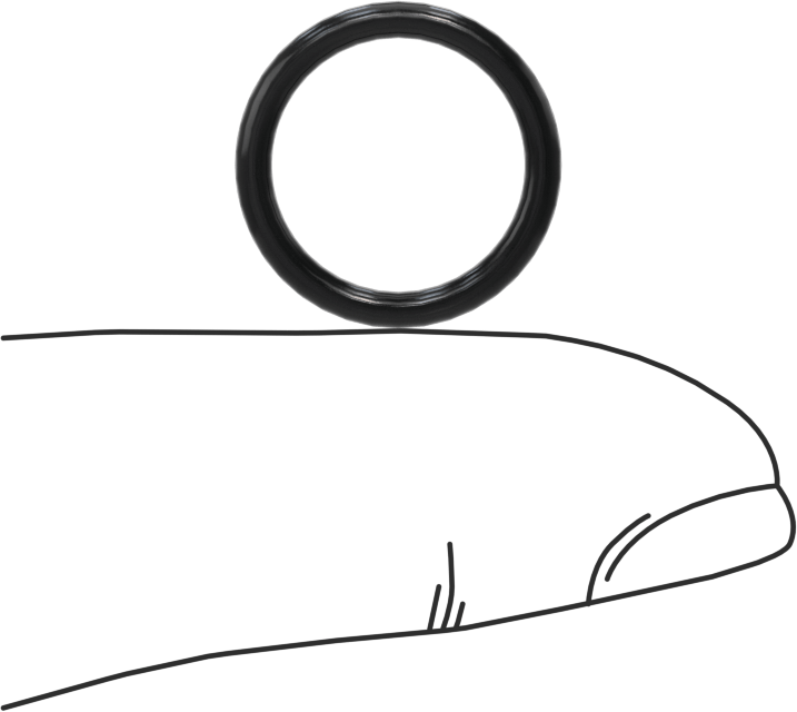 Kimyasallara Dayanıklı Viton® Floroelastomer O-Ring, Yüksek Basınç, 1/16 Kesirli Genişlik, Dash No. 014