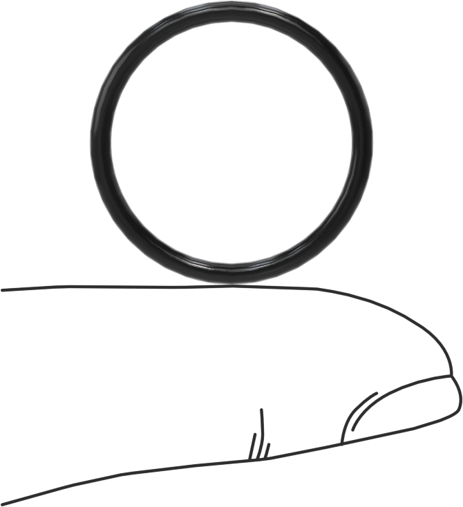 Kimyasallara Dayanıklı Viton® Floroelastomer O-Ring, Yüksek Basınç, 1/16 Kesirli Genişlik, Dash No. 019