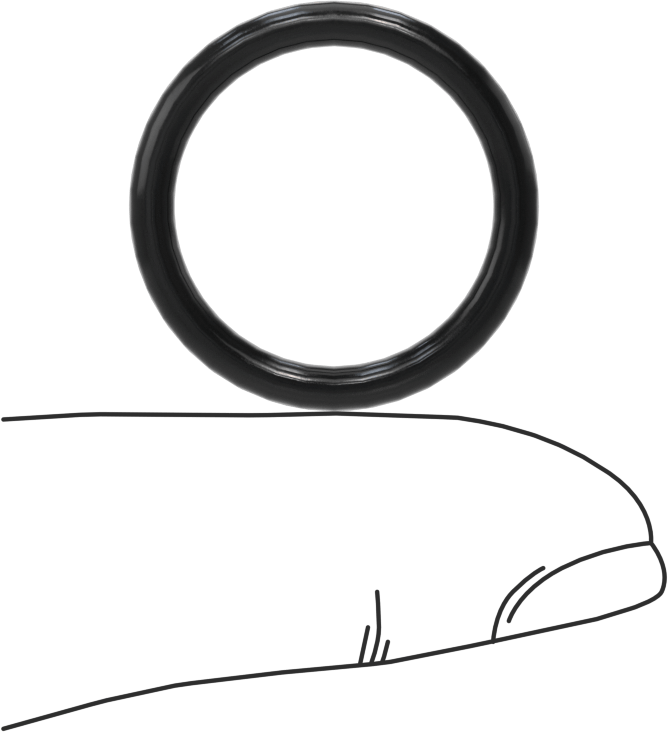 Kimyasallara Dayanıklı Viton® Floroelastomer O-Ring, Yüksek Basınç, 3/32 Kesirli Genişlik, Dash No. 116