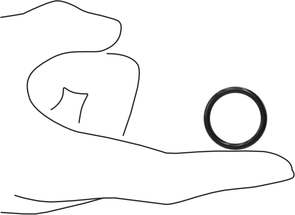 Kimyasallara Dayanıklı Viton® Floroelastomer O-Ring, Yüksek Basınç, 3/32 Kesirli Genişlik, Dash No. 117