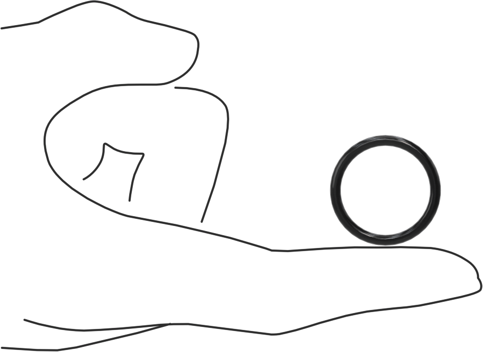 Kimyasallara Dayanıklı Viton® Floroelastomer O-Ring, Yüksek Basınç, 3/32 Kesirli Genişlik, Dash No. 118