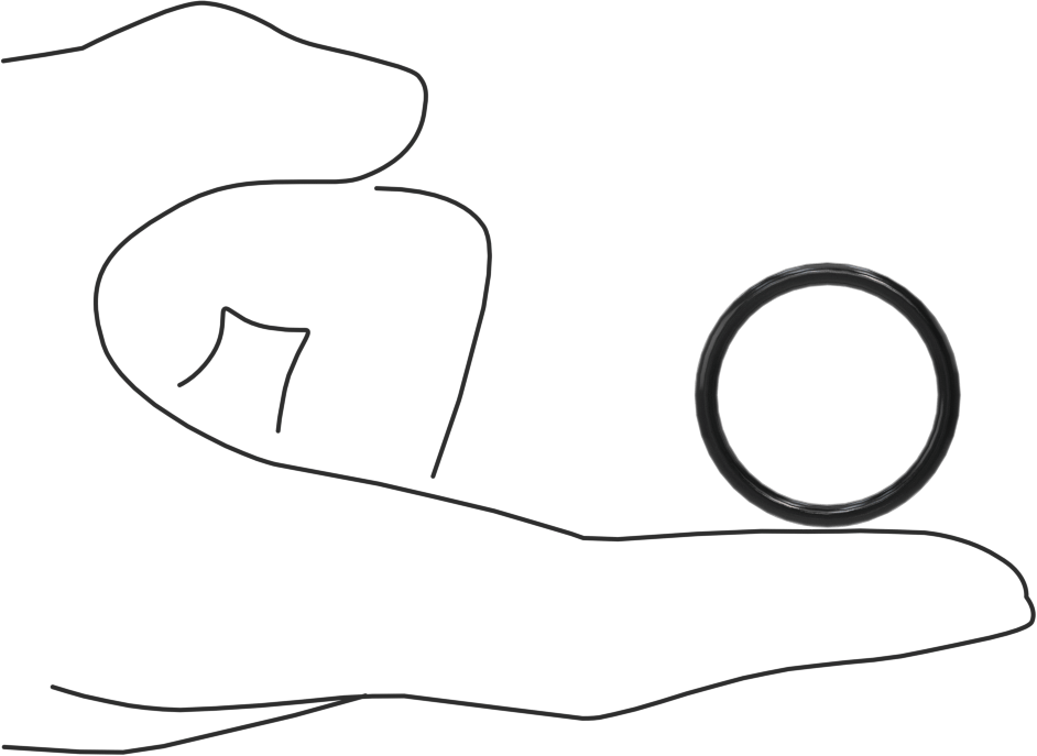Kimyasallara Dayanıklı Viton® Floroelastomer O-Ring, Yüksek Basınç, 3/32 Kesirli Genişlik, Dash No. 120