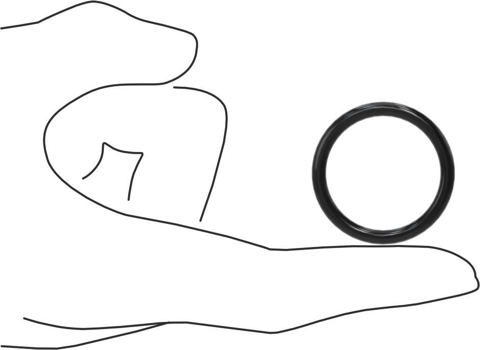 Kimyasallara Dayanıklı Viton® Floroelastomer O-Ring, Yüksek Basınç, 1/8 Kesirli Genişlik, Dash No. 216