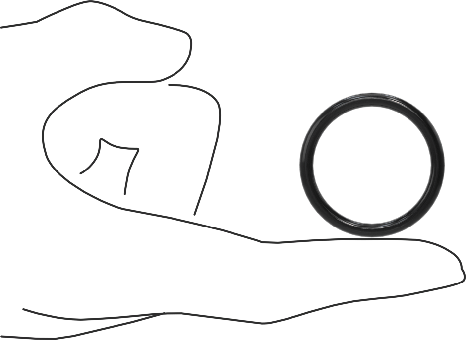 Kimyasallara Dayanıklı Viton® Floroelastomer O-Ring, Yüksek Basınç, 1/8 Kesirli Genişlik, Dash Numarası 217