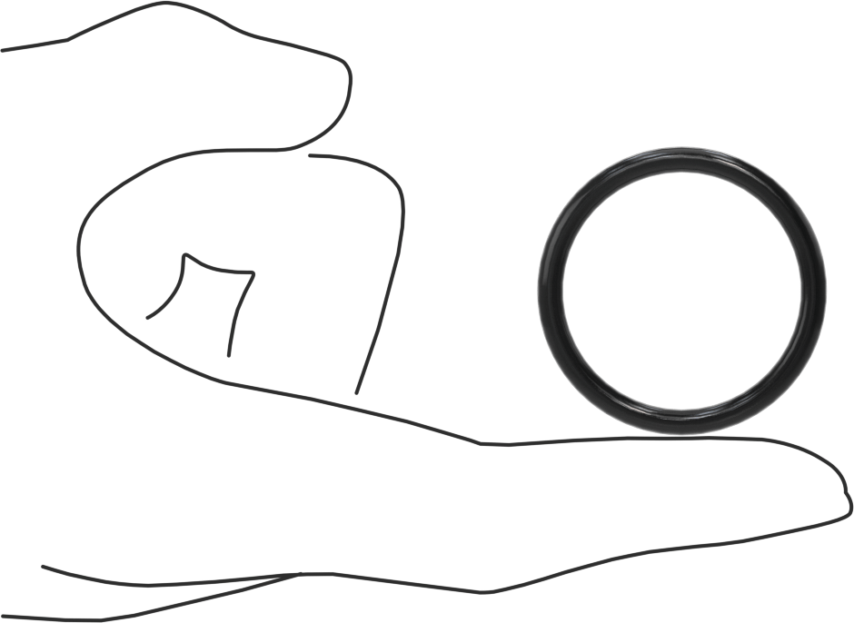 Kimyasallara Dayanıklı Viton® Floroelastomer O-Ring, Yüksek Basınç, 1/8 Kesirli Genişlik, Dash No. 219