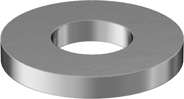 Süper Korozyona Dayanıklı 316 Paslanmaz Çelik SAE Pul, 1/4" Vida Boyutu için, 0.281" ID, 0.625" OD