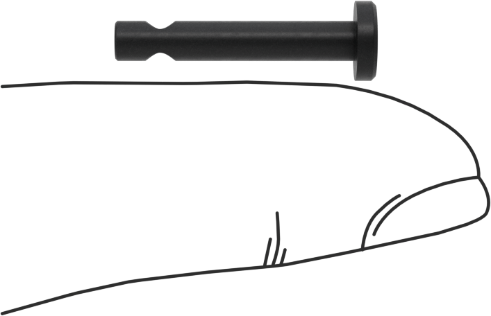 Siyah Oksitli 18-8 Paslanmaz Çelik Çatal Pimler, 1/8" Çap, 9/16" Kullanılabilir Uzunluk