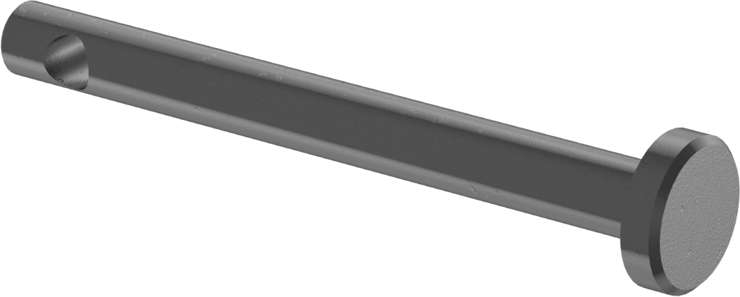 Siyah Oksitli 18-8 Paslanmaz Çelik Çatal Pimler, 1/8" Çap, 1-1/16" Kullanılabilir Uzunluk