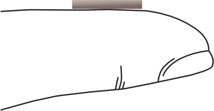 PEEK Pim, 1/16" Çap, 1/2" Uzunluk