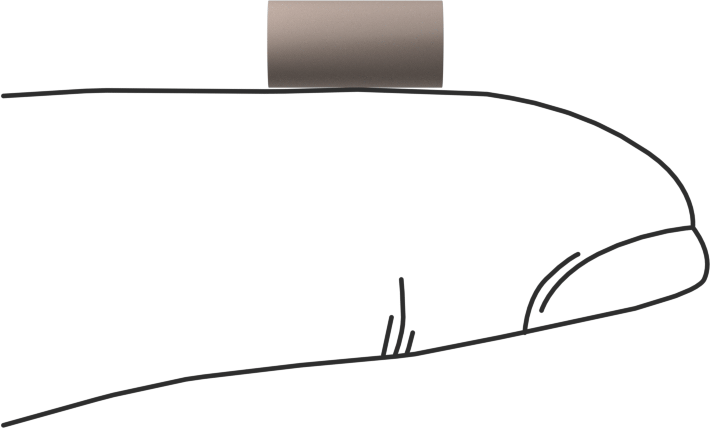 PEEK Pim, 3/16" Çap, 3/8" Uzunluk