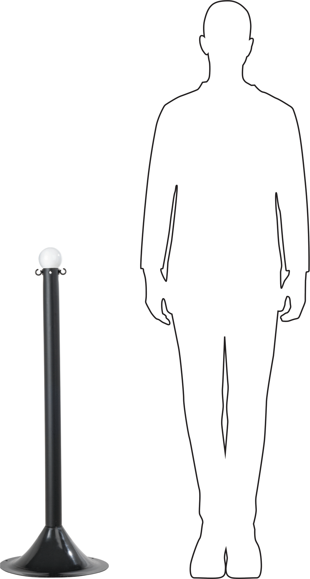 Plastik Bariyer Kiti, 2" Çaplı Direk