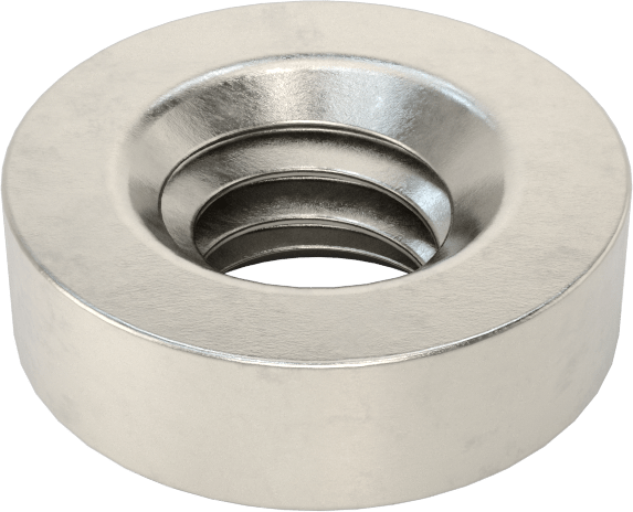 Yüksek Sıcaklığa Dayanıklı Yüksek Mukavemetli A286 Paslanmaz Çelik Pres Geçmeli Somun, Sac Metal için, 8-32, 0,04" Minimum Panel Kalınlığı için