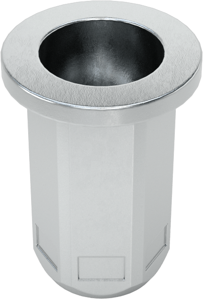 Vida Kilitli Ağır Hizmet Tipi Bükülmeye Dayanıklı Perçin Somunları, M6 x 1 mm Diş Boyutu, 1 mm ila 3,5 mm malzeme kalınlığı için