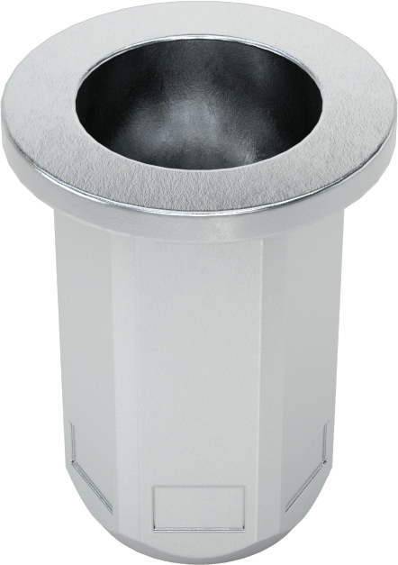 Vida Kilitli Ağır Hizmet Tipi Bükülmeye Dayanıklı Perçin Somunları, M8 x 1,25 mm Diş, 0,8 mm ila 4 mm Malzeme Kalınlığı için