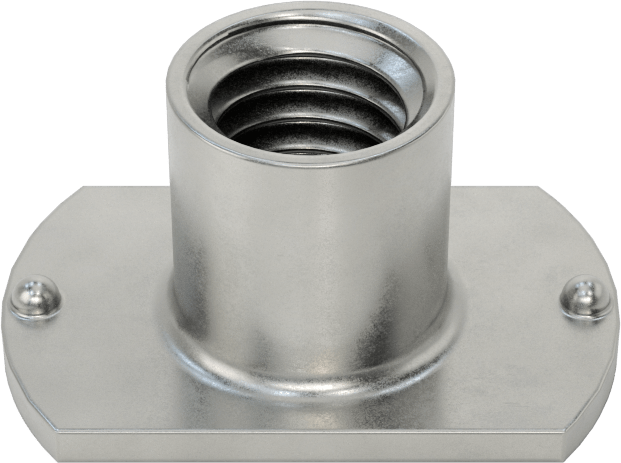 Çıkıntılı Çelik Dar Tabanlı Kaynak Somunları, 3/8"-16 Diş Boyutu