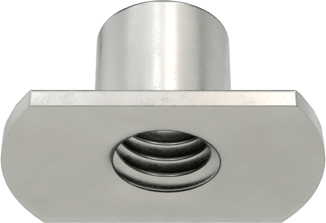 Çıkıntılı Çelik Dar Tabanlı Kaynak Somunları, 3/8"-16 Diş Boyutu