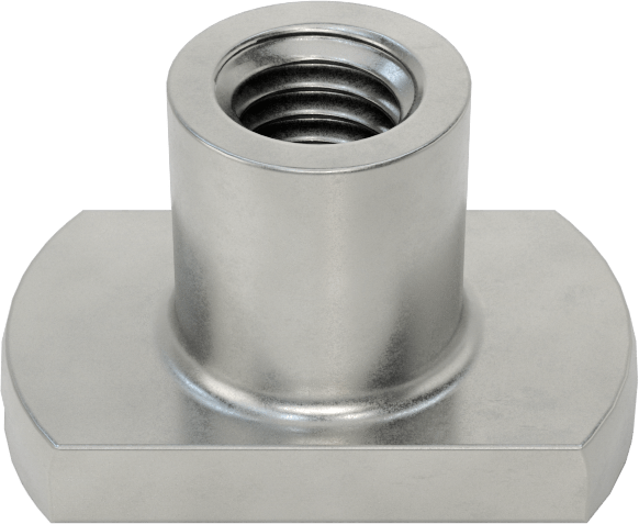 Çıkıntılı Çelik Dar Tabanlı Kaynak Somunları, 10-32 Diş Boyutu