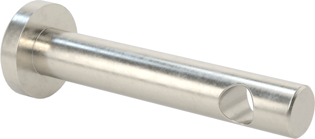Yüksek Korozyon Dirençli 316 Paslanmaz Çelik Çatal Pimler, 3/64" Çatal Pim Çapı için, 1/8" Çap, 9/16" Kullanılabilir Uzunluk
