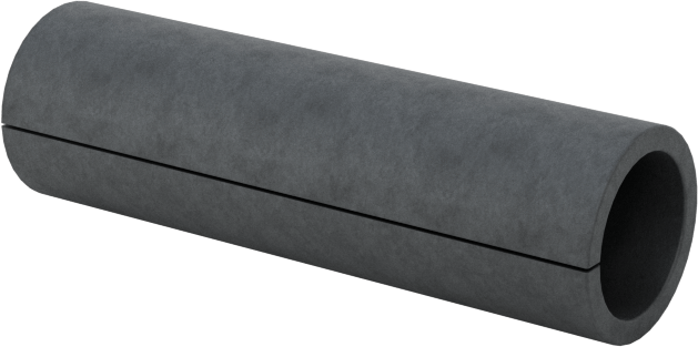 Yivli Dişsiz Ara Parçalar, Galvanizli Düşük Karbonlu Çelik, 3/16" OD, 0.144" ID, 5/8" Uzunluk