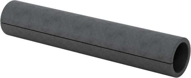 Yivli Dişsiz Ara Parçalar, Galvanizli Düşük Karbonlu Çelik, 3/16" OD, 0.144" ID, 1" Uzunluk