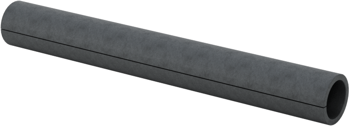 Yivli Dişsiz Ara Parçalar, Galvanizli Düşük Karbonlu Çelik, 3/16" OD, 0.144" ID, 1-1/2" Uzunluk