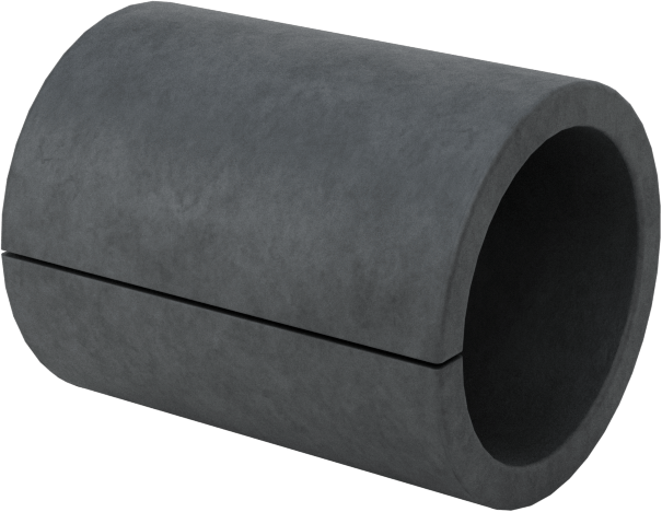 Yivli Dişsiz Ara Parçalar, Galvanizli Düşük Karbonlu Çelik, 1/4" OD, 0.198" ID, 5/16" Uzunluk