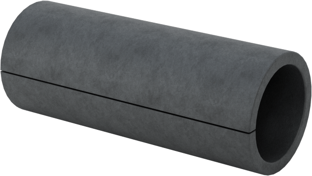 Yivli Dişsiz Ara Parçalar, Galvanizli Düşük Karbonlu Çelik, 1/4" OD, 0.198" ID, 5/8" Uzunluk