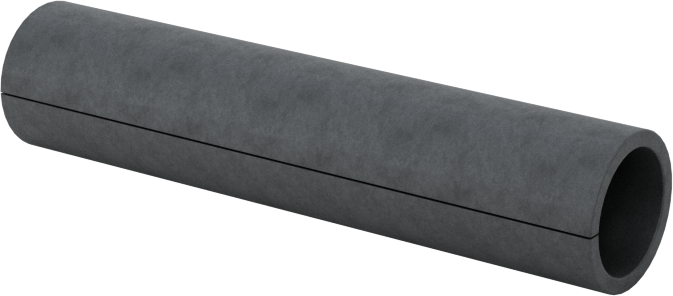Yivli Dişsiz Ara Parçalar, Galvanizli Düşük Karbonlu Çelik, 1/4" OD, 0.198" ID, 1-1/8" Uzunluk