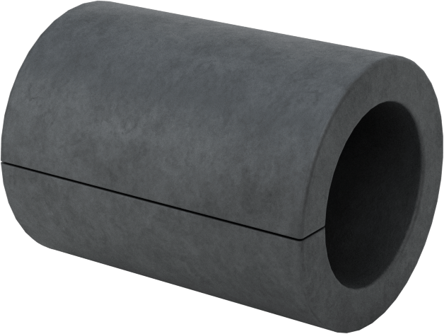 Yivli Dişsiz Ara Parçalar, Galvanizli Düşük Karbonlu Çelik, 3/8" OD, 0.254" ID, 1/2" Uzunluk