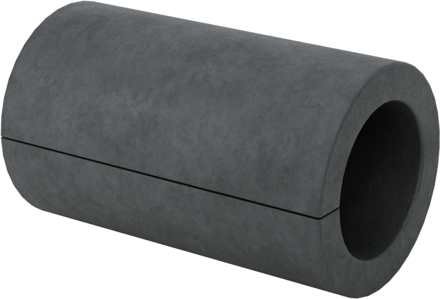 Yivli Dişsiz Ara Parçalar, Galvanizli Düşük Karbonlu Çelik, 3/8" OD, 0.254" ID, 5/8" Uzunluk