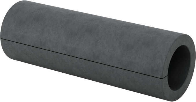 Yivli Dişsiz Ara Parçalar, Galvanizli Düşük Karbonlu Çelik, 3/8" OD, 0.254" ID, 1-1/8" Uzunluk