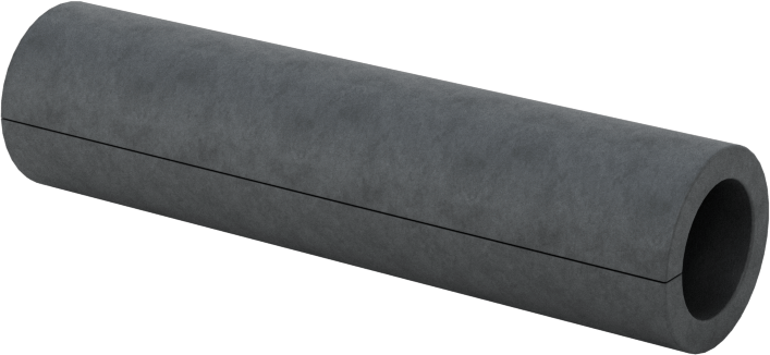Yivli Dişsiz Ara Parçalar, Galvanizli Düşük Karbonlu Çelik, 3/8" OD, 0.254" ID, 1-1/2" Uzunluk