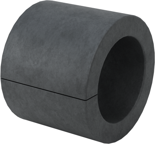 Yivli Dişsiz Ara Parçalar, Galvanizli Düşük Karbonlu Çelik, 15/32" OD, 0.318" ID, 3/8" Uzunluk