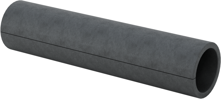 Yivli Dişsiz Ara Parçalar, Galvanizli Düşük Karbonlu Çelik, 13/32" OD, 0.322" ID, 1-3/4" Uzunluk