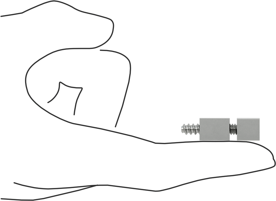 İki Parçalı Mesafe Paneli Asma Braketi, 1/8" maksimum panel kalınlığı için, 1/2“ ve 3/8” Uzun Kenarlar, 3/8" Yükseklik