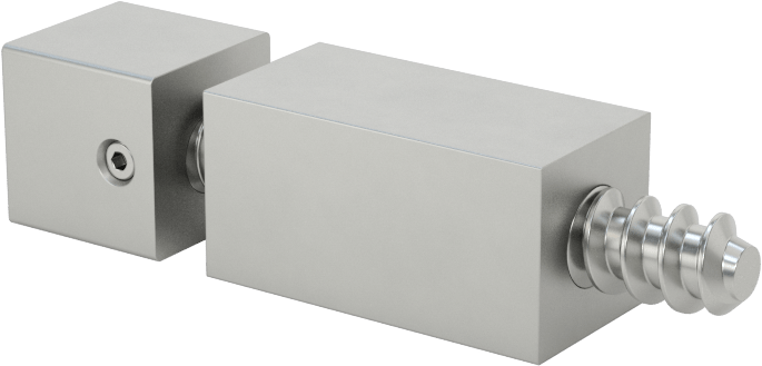 İki Parçalı Mesafe Paneli Asma Braketi, 1/8" maksimum panel kalınlığı için, 3/4“ ve 3/8” Uzun Kenarlar, 3/8" Yükseklik