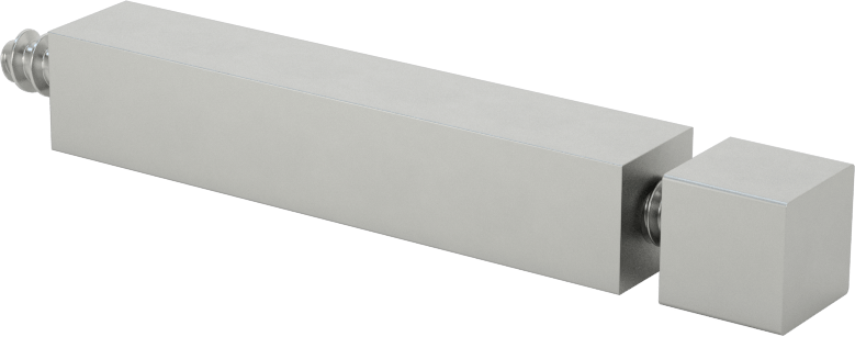 İki Parçalı Mesafe Paneli Asma Braketi, 1/8" maksimum panel kalınlığı için, 2 inç ve 3/8 inç Uzun Kenarlar, 3/8" Yükseklik